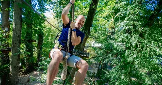 High wire course at the Poltrot leisure park