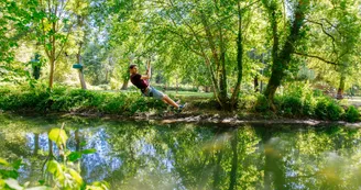 High wire course at the Poltrot leisure park