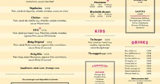 carte des menus -2020