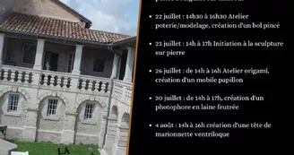 Démonstration de forge dans le cadre du salon "Métiers d'art et Cie" à Chalais