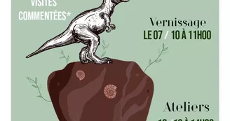 Affiche dino médiathèque intercommunale Blanzac