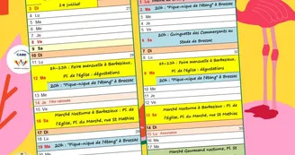 Animations d'été des commerçants des 4B