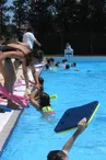 Outdoor public swimming pool of Montmoreau