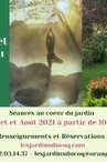 Cours de Hatha yoga aux jardins du coq